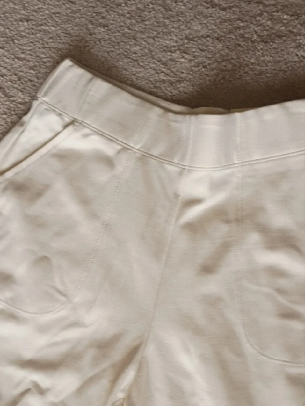 Max Studio Cream Wide-Leg Pants - Picture 5 of 5